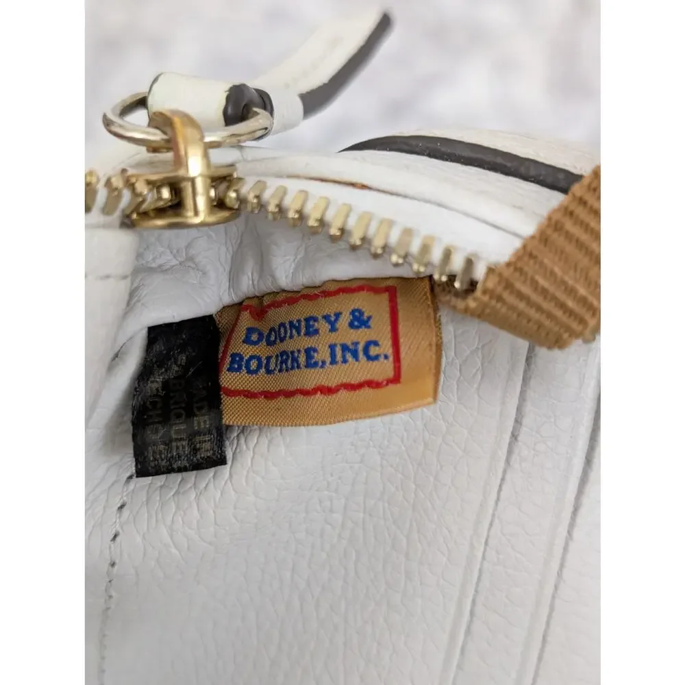 dooney & burke white leather crossbody bag - Picture 7 of 16